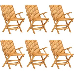 VidaXL Outdoor Stuhl mit Teak - Faltgarten 8 Stück VidaXL Outdoor Stuhl mit Teak - Faltgarten 8 Stück