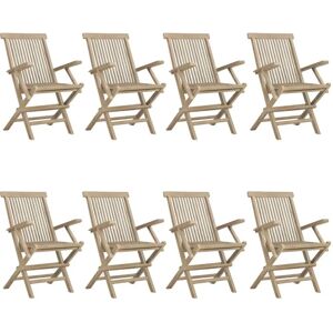 VidaXL Klappstühle - Gartenmöbel aus Teak Holz 8 Stück VidaXL Klappstühle - Gartenmöbel aus Teak Holz 8 Stück