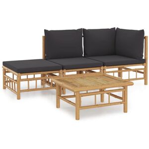 vidaXL Gartenset - Dunkelgrau - Lounge-Set vidaXL Gartenset - Dunkelgrau - Lounge-Set