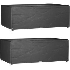 vidaXL Garden Furniture Cover - Black - 213x132x75 cm vidaXL Garden Furniture Cover - Black - 213x132x75 cm