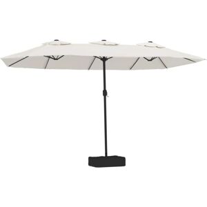 Parasol da giardino doppio con LED - Ombrellone da giardino Parasol da giardino doppio con LED - Ombrellone da giardino