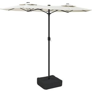 vidaXL Double-Head Garden Parasol with LEDs - Garden Parasol vidaXL Double-Head Garden Parasol with LEDs - Garden Parasol