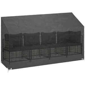 vidaXL Garden Bench Cover 12 Eyelets 210x70x70/88 cm - Garden Bench Cover vidaXL Garden Bench Cover 12 Eyelets 210x70x70/88 cm - Garden Bench Cover