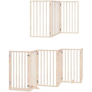 vidaXL Dog Gate with Door Foldable 12 Panels - Dog Gate vidaXL Dog Gate with Door Foldable 12 Panels - Dog Gate