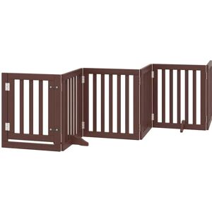 vidaXL Dog Gate with Door Foldable 9 Panels - Dog Fence, Pet Gate vidaXL Dog Gate with Door Foldable 9 Panels - Dog Fence, Pet Gate