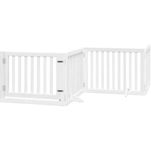 vidaXL Dog Gate with Door Foldable 12 Panels White 960 cm - Dog Gate vidaXL Dog Gate with Door Foldable 12 Panels White 960 cm - Dog Gate