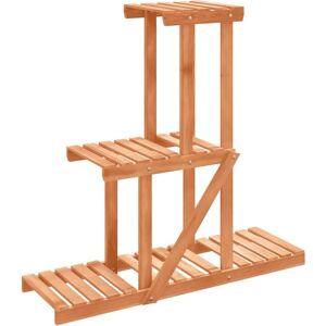 vidaXL Light Brown Fir Wood Flower Stand 81x25x75.5 cm - Flower Stand vidaXL Light Brown Fir Wood Flower Stand 81x25x75.5 cm - Flower Stand