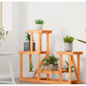 vidaXL Solid Fir Wood Light Brown 90x25x73.5 cm Flower Stand - Plant Display vidaXL Solid Fir Wood Light Brown 90x25x73.5 cm Flower Stand - Plant Display