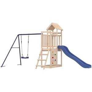 vidaXL Playhouse Climbing Frame with Slide Swing Rockwall Kids - Playhouse Climbing Frame with Slide Swing Rockwall Kids vidaXL Playhouse Climbing Frame with Slide Swing Rockwall Kids - Playhouse Climbing Frame with Slide Swing Rockwall Kids