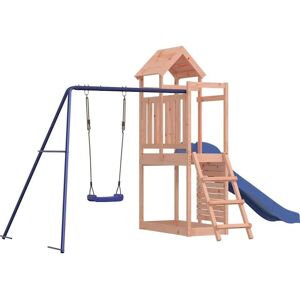 vidaXL Playhouse Climbing Frame with Slide Swing Rockwall - Playhouse Climbing Frame vidaXL Playhouse Climbing Frame with Slide Swing Rockwall - Playhouse Climbing Frame
