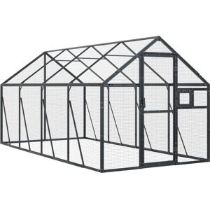vidaXL Bird Cage 1.79x4x1.85 m Anthracite vidaXL Bird Cage 1.79x4x1.85 m Anthracite