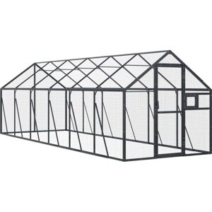 vidaXL Bird Cage - Anthracite 1.79x6x1.85 m vidaXL Bird Cage - Anthracite 1.79x6x1.85 m