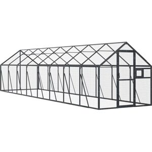 vidaXL Bird Cage - 1.79x8x1.85m Outdoor Aviary with Lockable Doors vidaXL Bird Cage - 1.79x8x1.85m Outdoor Aviary with Lockable Doors