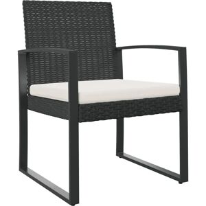 vidaXL Tuinstoelen - 2 stuks zwart PP rotan vidaXL Tuinstoelen - 2 stuks zwart PP rotan