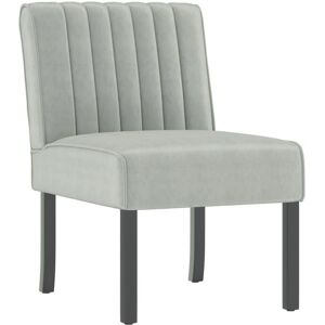 vidaXL Lys grå fløyelslenestol - Accent stol vidaXL Lys grå fløyelslenestol - Accent stol