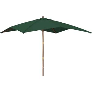 vidaXL Garden Parasol with Wooden Pole - UV Protective - 300x300x273 cm vidaXL Garden Parasol with Wooden Pole - UV Protective - 300x300x273 cm