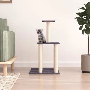 vidaXL Cat tree with sisal scratching posts 85,5 cm - dark grey vidaXL Cat tree with sisal scratching posts 85,5 cm - dark grey