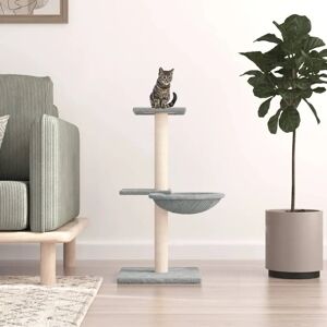 vidaXL Arbre à chat avec poteaux à gratter en sisal 72 cm - gris clair - Publicité vidaXL Arbre à chat avec poteaux à gratter en sisal 72 cm - gris clair - Publicité