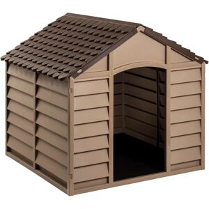 vidaXL Dog House Brown - Polypropylene - Shelter for Dogs vidaXL Dog House Brown - Polypropylene - Shelter for Dogs