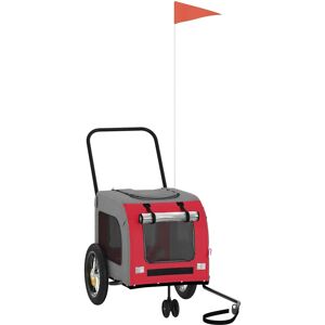 vidaXL Red Pet Buggy - Medium Dogs, Polyester, 124x53x53 cm - Pet Stroller vidaXL Red Pet Buggy - Medium Dogs, Polyester, 124x53x53 cm - Pet Stroller