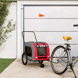 vidaXL Dog Bike Trailer - Pet Bike Carrier Oxford Fabric and Iron vidaXL Dog Bike Trailer - Pet Bike Carrier Oxford Fabric and Iron