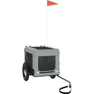 Remorque de vélo pour chiens vidaXL Gris et Noir Tissu Oxford & Fer - Remorque vélo Remorque de vélo pour chiens vidaXL Gris et Noir Tissu Oxford & Fer - Remorque vélo