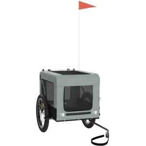 vidaXL Bicycle Trailer Dogs Gray - Bicycle Trailer for Pets vidaXL Bicycle Trailer Dogs Gray - Bicycle Trailer for Pets