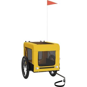 Remorque pour vélo pour chiens vidaXL Jaune et Noir Oxford Tissu Fer - Remorque de vélo - Publicité Remorque pour vélo pour chiens vidaXL Jaune et Noir Oxford Tissu Fer - Remorque de vélo - Publicité