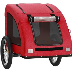 vidaXL Pet Bike Trailer - Durable Iron Frame - Oxford Fabric Cover - 137x68x72 cm vidaXL Pet Bike Trailer - Durable Iron Frame - Oxford Fabric Cover - 137x68x72 cm