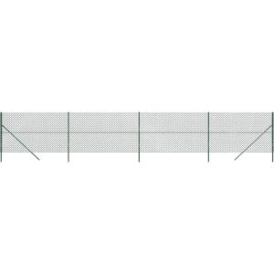 vidaXL Chain Link Fence Green 1.6x10 m - Fence vidaXL Chain Link Fence Green 1.6x10 m - Fence