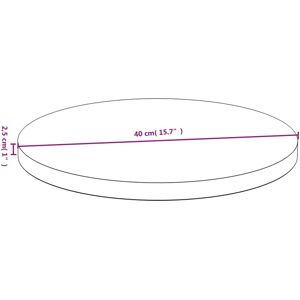 vidaXL Bamboo Tabletop 40x2.5 cm - Restaurant & Home Dining Surface vidaXL Bamboo Tabletop 40x2.5 cm - Restaurant & Home Dining Surface