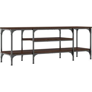 vidaXL Brown Oak TV Cabinet - Media Console & Sideboard - 121x35x45 cm - Industrial Design vidaXL Brown Oak TV Cabinet - Media Console & Sideboard - 121x35x45 cm - Industrial Design