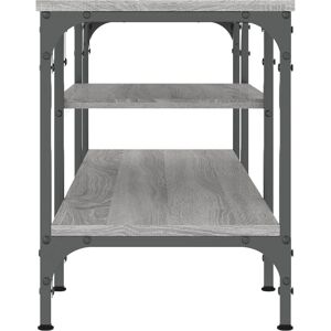 vidaXL TV Cabinet Grey Sonoma - TV cabinet, engineered wood & iron vidaXL TV Cabinet Grey Sonoma - TV cabinet, engineered wood & iron