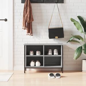 vidaXL Grey Sonoma Shoe Cabinet - Shoe Storage Shelf vidaXL Grey Sonoma Shoe Cabinet - Shoe Storage Shelf