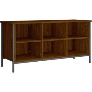 vidaXL Brown Oak Shoe Cabinet - Shoe Storage Shelf & Stand vidaXL Brown Oak Shoe Cabinet - Shoe Storage Shelf & Stand