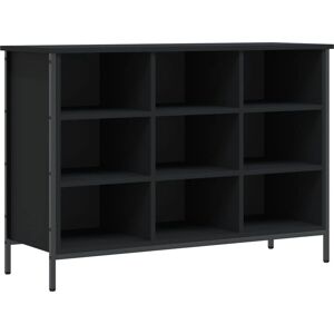 vidaXL Black 100x35x70 cm Shoe Cabinet with Engineered Wood - Shoe Storage Shelf vidaXL Black 100x35x70 cm Shoe Cabinet with Engineered Wood - Shoe Storage Shelf