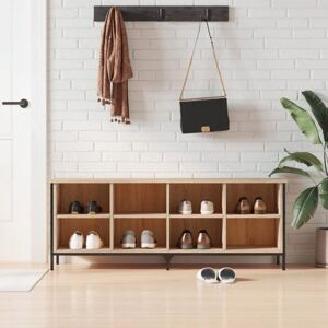 vidaXL Sonoma Oak 131x35x50 cm Shoe Cabinet - Shoe Storage Shelf vidaXL Sonoma Oak 131x35x50 cm Shoe Cabinet - Shoe Storage Shelf