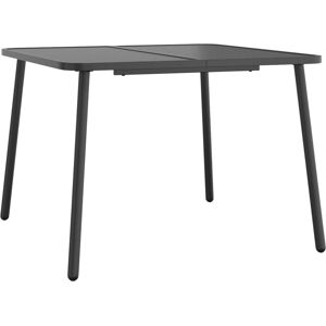 vidaXL Garden Table Anthracite 100x100x71 cm Steel vidaXL Garden Table Anthracite 100x100x71 cm Steel