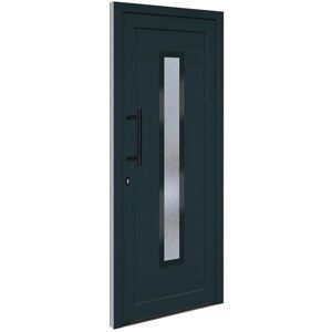 vidaXL Porte d'entrée Anthracite 88x200 cm PVC - Porte d'entrée vidaXL Porte d'entrée Anthracite 88x200 cm PVC - Porte d'entrée