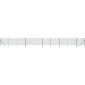 vidaXL Green Galvanized Steel Wire Mesh Fence - 1.6x25 m vidaXL Green Galvanized Steel Wire Mesh Fence - 1.6x25 m