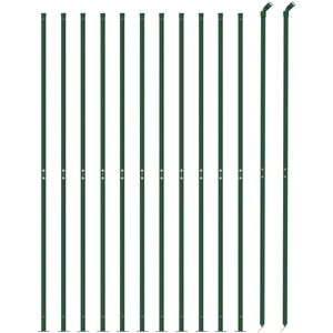 vidaXL 1.6x25m Green Wire Mesh Fence with Flange - Wire Mesh Fence vidaXL 1.6x25m Green Wire Mesh Fence with Flange - Wire Mesh Fence
