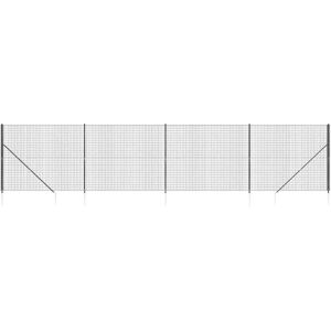 vidaXL Wire Mesh Fence - Anthracite - 1.6x10 m - Garden Fence vidaXL Wire Mesh Fence - Anthracite - 1.6x10 m - Garden Fence