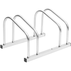 Support pour vélos en acier galvanisé pour 2 vélos - Support au sol Support pour vélos en acier galvanisé pour 2 vélos - Support au sol
