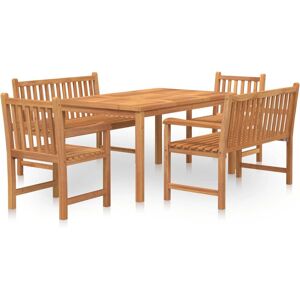 VidaXL Gartenmöbel-Set - Teak 6 Plätze VidaXL Gartenmöbel-Set - Teak 6 Plätze