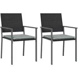 VidaXL Gartenstuhl - Grau, Modell 364097, Garten, Kissen, Stahlrahmen VidaXL Gartenstuhl - Grau, Modell 364097, Garten, Kissen, Stahlrahmen