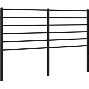 vidaXL Tête de lit en métal noir 160 cm - Tête de lit - Publicité vidaXL Tête de lit en métal noir 160 cm - Tête de lit - Publicité
