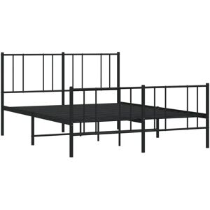 vidaXL Metal Bed Frame with Headboard & Footboard - Bed Type vidaXL Metal Bed Frame with Headboard & Footboard - Bed Type