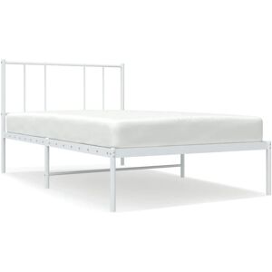 vidaXL Sengestel 107x203 cm Hvid med hovedgærde - Sengtype vidaXL Sengestel 107x203 cm Hvid med hovedgærde - Sengtype