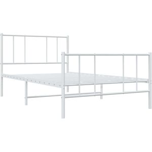 vidaXL Metal Bed Frame with Headboard & Footboard - Single vidaXL Metal Bed Frame with Headboard & Footboard - Single