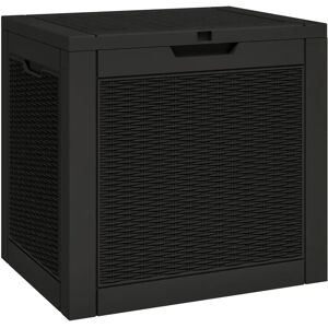 vidaXL Boîte de rangement de jardin noire 55,5x43x53 cm Polypropylène - Boîte de rangement de jardin - Publicité vidaXL Boîte de rangement de jardin noire 55,5x43x53 cm Polypropylène - Boîte de rangement de jardin - Publicité